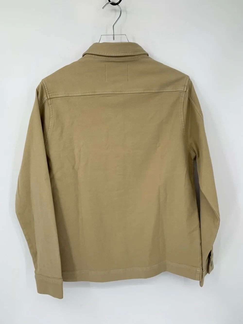 Faherty Twill shirt jacket tan Shacket snap patch pockets Chore men new Medium